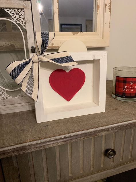 Preschool Valentine Crafts, Toddler Valentine Crafts, Heart Shelf, Chalk Paint Mason Jars, Bow Display, Diy Valentines Decorations, Balsa Wood, Painted Hearts, Cherry Cobbler