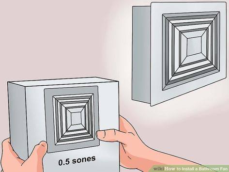 3 Ways to Install a Bathroom Fan - wikiHow Diy Exhaust Fan, Fan Diy, Flexible Duct, Bathroom Exhaust, Diy Step By Step, Bathroom Exhaust Fan, Old Fan, Drywall Screws, Diy Shower