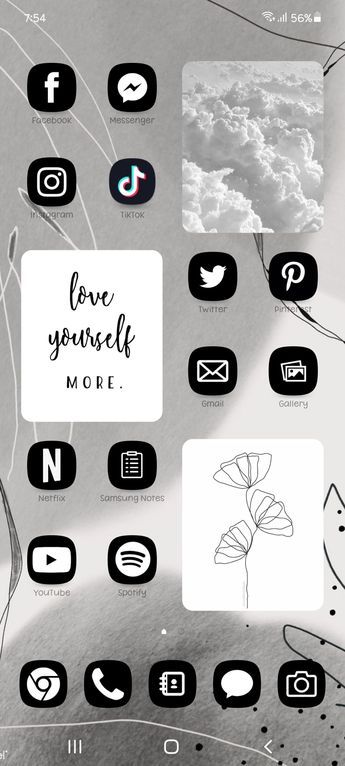 Aesthetic Black Theme, Best Theme For Android, Android Organization, Android Homescreen, Themes For Mobile, 2021 Aesthetic, Iphone Pics, Android Icons, Phone Template