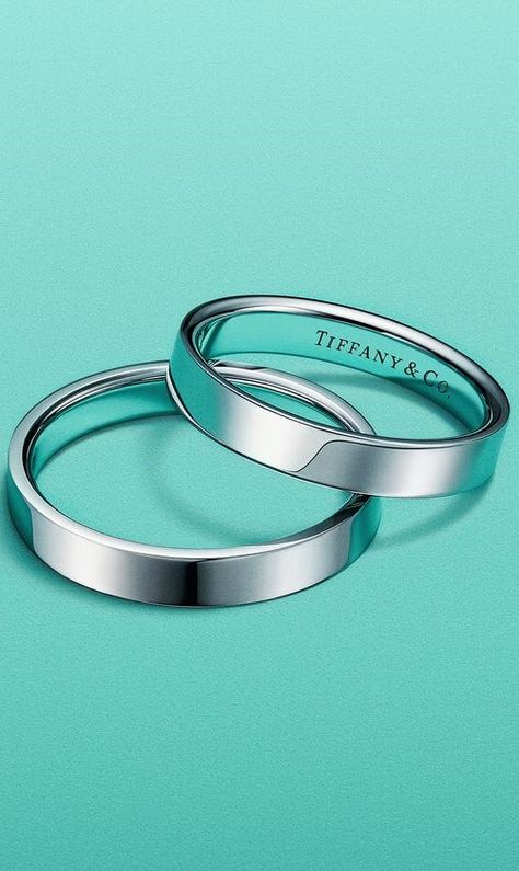 Tiffany Wedding Band, Tiffany Wedding Rings, Couple Ring Design, Marriage Ring, Pretty Jewelry Necklaces, Wedding Bands For Her, Couple Wedding Rings, Platinum Wedding Rings, Gold Wedding Jewelry