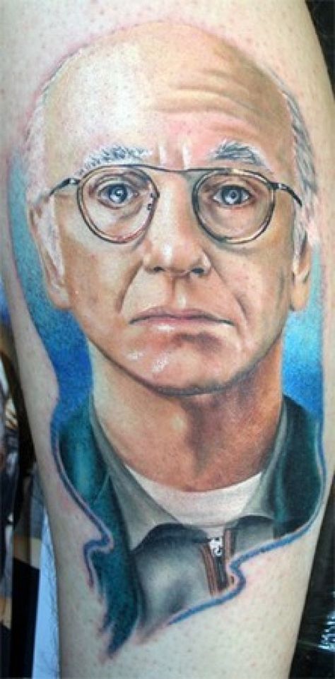 Larry David Tattoo, David Tattoo, 22 Tattoo, Chris Farley, Larry David, Curb Your Enthusiasm, Tommy Boy, I Tattoo, Comedians