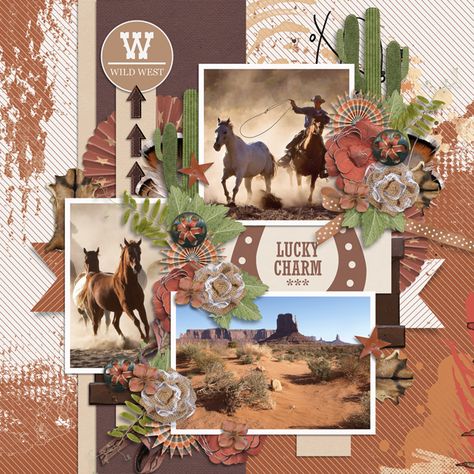 Cowboy Scrapbook Layouts, Scrapbook Sample, Hey Man, Western Theme, Disney Scrapbook, Cowboy And Cowgirl, Scrapbook Journal, Travel Scrapbook, Scrapbook Inspiration