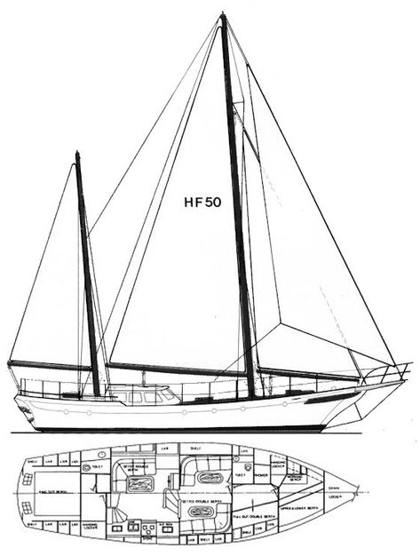 SailboatData.com - HUDSON FORCE 50 Sailboat Small Sailboats, Sailboat Design, Guest Cabin, Boat For Sale, Used Boat For Sale, Below Deck, Boat Race, Used Boats, Sail Boat