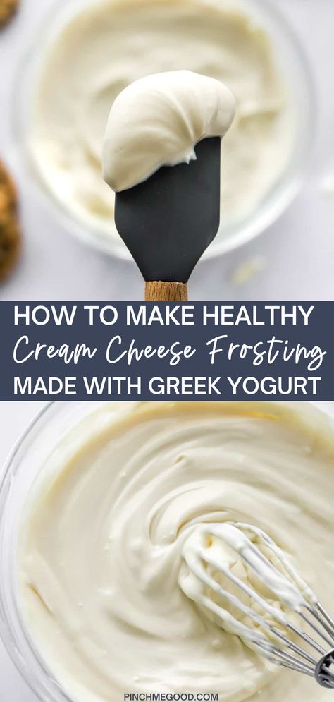 Healthy Cream Cheese Frosting, Healthy Cream Cheese, How To Make Cream, Make Cream Cheese, Greek Yogurt Recipes, Pinch Me, Yogurt Recipes, Think Food, Healthy Sweets Recipes