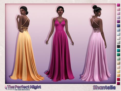 Sims Formal Dress, Sims 4 Formal Dress Maxis Match, Sims Dresses Cc, Sims Formal Cc, Sims 4 Prom Dress Cc, Sims 4 Cc Formal Dresses, Sims 4 Wedding Dress, Los Sims 4 Mods, Ts4 Mods