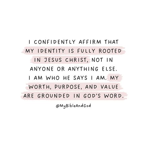 A reminder that: — Our identity is in Christ (Colossians 3:3) — We are God’s workmanship, created for good works (Ephesians 2:10) — We are chosen, holy, and precious in God’s sight (1 Peter 2:9) — We are new creations in Christ (2 Corinthians 5:17) — We are children of God, loved and accepted (Romans 8:1, John 1:12) — We are redeemed and called by name (Isaiah 43:1) These verses emphasize our identity in Jesus and our value in God’s eyes. Ephesians 2 8-10, 1 Peter 5:8-9, Romans 10:9, Identity In Christ Verses, 1 Peter 2:9, My Identity In Christ, John 1 12, Pink Bible, 1 Peter 2 9