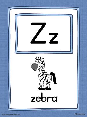 Letter Z Puzzle Printable (Color) | MyTeachingStation.com Alphabet Chart Printable, Alphabet Flash Cards Printable, Puzzle Printable, Remedial Reading, Maze Worksheet, Alphabet Phonics, Alphabet Pictures, Workbook Design, Learning English For Kids