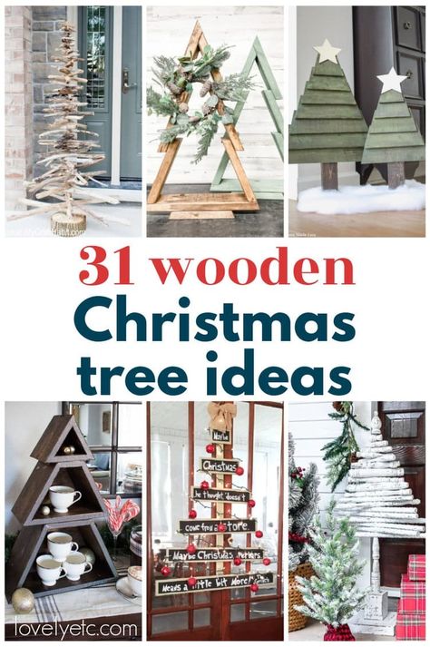 Diy Tree Wood Projects, Wood Christmas Trees Diy Farmhouse, Diy Modern Wood Christmas Tree, Make Wood Christmas Tree, Christmas Decor With Scrap Wood, Farmhouse Christmas Craft Ideas, Christmas Craft Tree Decorations, 2x4 Xmas Projects, Decorating Wood Christmas Trees