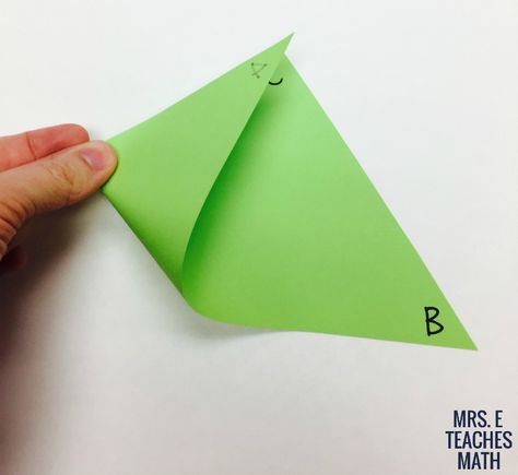 Midsegments in Triangles Paper Folding Activity Paper Folding Activity, Triangles Activities, Paper Folding Crafts, Right Triangle, Math Geometry, The Triangle, Paper Folding, Science Lessons, Teacher Stuff