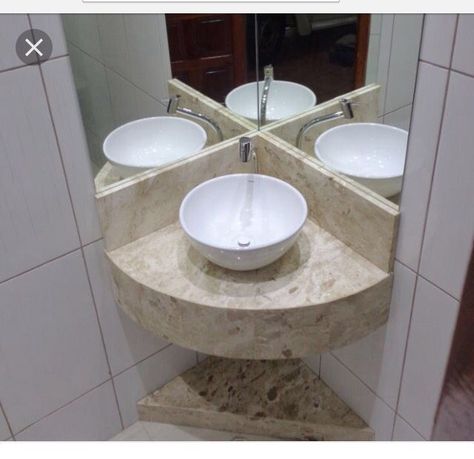 #designerwashbasin #handmade #sink #homeinterior #stone #stonewashbasin #wastafelminimalis #handycraftindonesia Bathroom Remodel Rustic, Small Vanity Sink, Rustic Sinks, Lavabo D Angle, Corner Bathroom Vanity, Corner Sink Bathroom, Rustic Sink, Half Bathroom Remodel, Cheap Bathroom Remodel