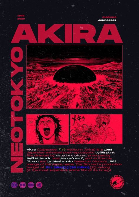 Cyberpunk Aesthetic Design Poster, Neo Tokyo Cyberpunk, Album Graphic Design Poster, Anime Poster Graphic Design, Neo Graphic Design, Akira Graphic Design, Manga Design Poster, Manga Graphic Design Poster, Akira Poster Art