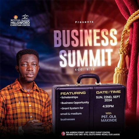 Business Summit flyer design #businesssummitflyerdesign #churchflyerdesign #graphicdesign Business Summit Flyer Design, Summit Flyer Design, Mad Design, Ring Road, Learning Graphic Design, Event Center, Business Opportunities, Flyer Design, Ice Cream