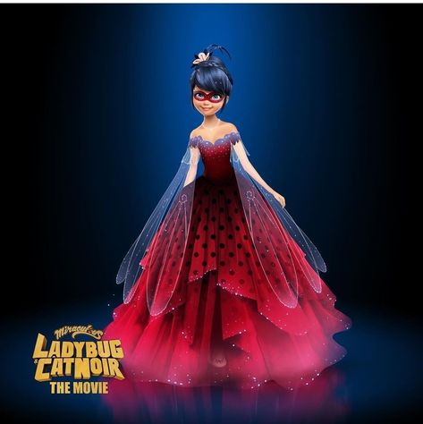 Marinette Movie Dress, Awakening Miraculous, Marinette Dress, Miraculous Outfits, Pretty Formal Dresses, Miraculous Movie, Halloween Food Decorations, Miraculous Ladybug Party, Awakenings Movie