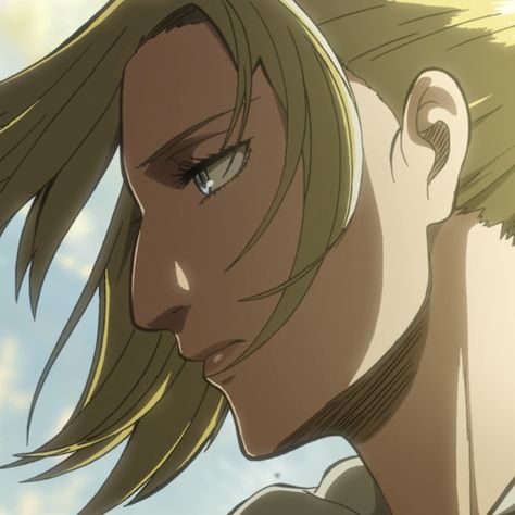 Annie Leonhardt, Side Profile, Blonde, Hair, Anime, Blue