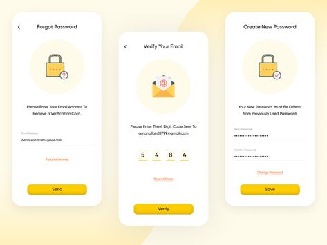 Forgot Password by Amanullah on Dribbble Forgot Password Ui, Mobile Login, Ui Design Principles, Web Application Design, Password Security, Food Delivery App, Mobile App Design Inspiration, Forgot Password, Ui Design Website