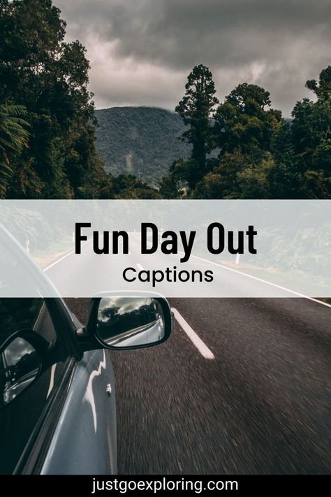 Capture the essence of your day out with these fun and creative captions! ☀️🌴 Perfect for your next day trip or weekend adventure, these short Instagram captions will have everyone wishing they were there. Get ready to inspire and be inspired! 😍 One Day Trip Quotes, Beautiful Day Captions, Day Trip Captions Instagram, Instagram Captions For Day Out, Trip Captions For Instagram Short, Caption For A Day Out, Best Day Caption For Instagram, Caption For Day Out, Day Off Captions Instagram