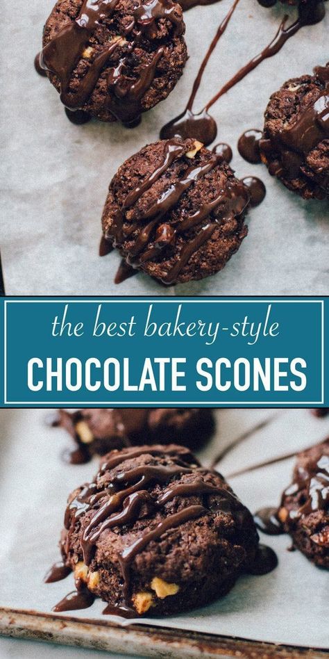 Good Chocolate Cake, Chocolate Scones, Savory Scones, Scones Recipe, Best Bakery, Best Chocolate Cake, Triple Chocolate, Scone Recipe, Vegetarian Chocolate