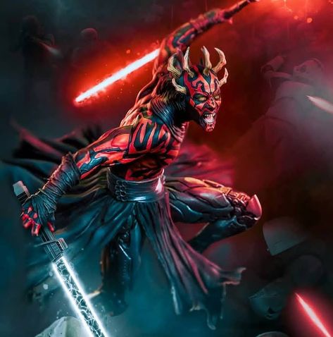 Darth Maul Art, Star Wars Background, Star Wars Sith, Star Wars Characters Pictures, Star Wars Drawings, Star Wars Concept Art, Star Wars Tattoo, Star Wars Wallpaper, Darth Maul