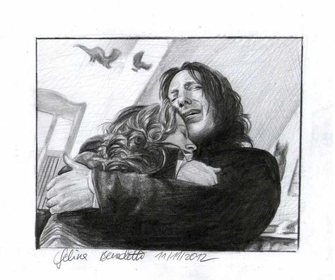 Snape Drawing, Harry Potter Portraits, Lily Drawing, Harry Potter Sketch, Snape Fan Art, Snape And Lily, Lilies Drawing, Harry Potter Art Drawings, Harry Potter Painting