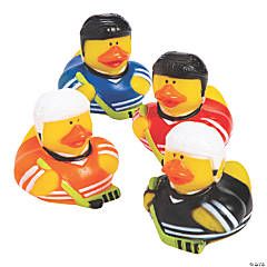 Rubber Ducks | Oriental Trading Company Hockey Party Favors, Jeep Ducks, Team Celebration, Hockey Birthday Parties, Hockey Team Gifts, Sports Theme Classroom, Hockey Party, Hockey Tournaments, Hockey Birthday