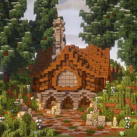 Swank2nice 🌫️✨ on Instagram: “A House with some stables underneath w some beautiful terrain to go with 👍😉🥰 Texture/shaders : BsLv7 shaders (jerms better leaves) (fwhips…” Pretty Minecraft, Pretty Minecraft Houses, Minecraft Building Guide, Minecraft Structures, Minecraft Cottage, Minecraft Castle, Minecraft Medieval, Cool Minecraft Houses, Minecraft Room