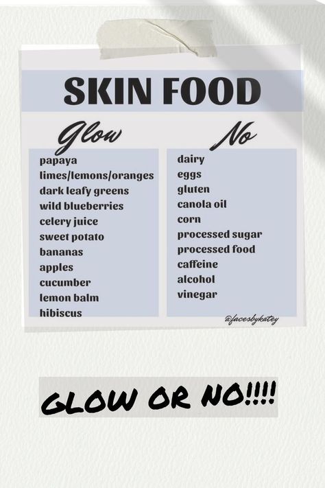 Skin Food...! #skinhealth #skinhealthy #skinhealthturkey #skinhealthexperts #skinhealthisimportant #skinhealthissoimportant #SkinHealthTherapy #skinhealthtreatment Food Routine For Healthy Skin, Good Skin Food, Food For Better Skin, Foods That Help With Clear Skin, Clean Skin Diet, Foods For Glowing Skin, Best Foods For Skin, Foods For Clear Skin, Food For Glowing Skin