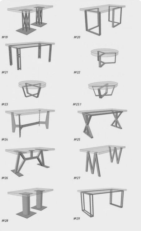 Welded Furniture, Kursi Bar, Wood Table Design, Metal Furniture Design, Metal Table Base, Metal Table Legs, Table Metal, Tables And Chairs, Plywood Furniture