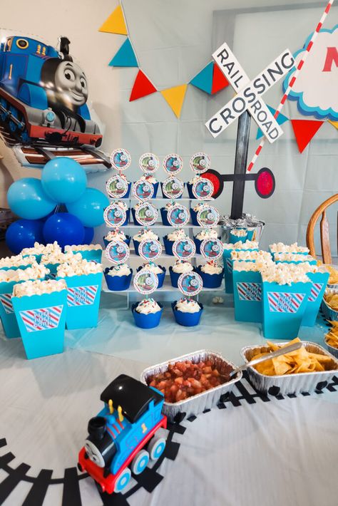 Thomas & Friends Party Ideas, Thomas & Friends Birthday Party, All Engines Go Party, Thomas The Train First Birthday Party, Thomas Party Ideas, Thomas And Friends Birthday Party Ideas, Thomas Birthday Party Ideas, Thomas Train Birthday Party, Thomas Birthday Party