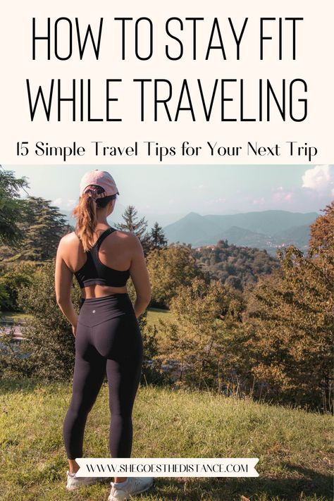 Airplane Tips, Hotel Workout, Hiking Activities, Easy Fitness, Pilates Challenge, Hotel Gym, Fitness Goal, Solo Travel Tips, Dance Cardio