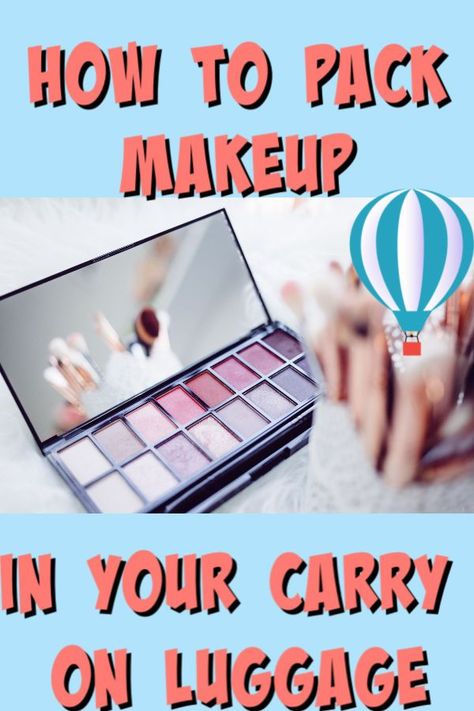 Can i bring makeup on a plane? How to pack makeup and toiletries in your carry on luggage. #makeup #makeuponplane #makeupcarryon #makeupluggage #makeupairportsecurity #carryon #traveltips #airportsecurity #packingtips #luggagetips Packing Makeup In A Carry On, Makeup On Plane, Carry On Makeup, Type Of Makeup, Airplane Carry On, Carryon Luggage, Expensive Beauty Products, Travel Hair, Nail Equipment