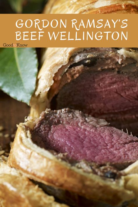 Beef Wellington Sauce, Venison Wellington, Gordon Ramsay Beef Wellington, Easy Beef Wellington, Best Sauces, Wellington Recipe, Gordon Ramsay Recipe, Beef Wellington Recipe, Steak Dishes