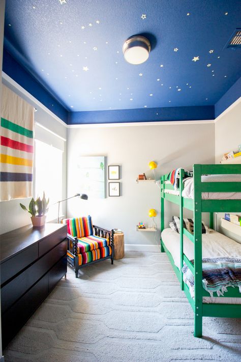 Outdoors Inspired Boys Room- One Little Minute Blog-22 Boys Room Paint Colors, Kids Room Paint Colors, Boys Room Colors, Boy Room Paint, Colorful Kids Room, Children Room Boy, Kids Room Paint, Toddler Boys Room, Room Paint Colors