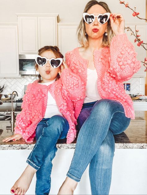 Mom Daughter Photography, Mommy Daughter Photoshoot, Valentines Day Outfits, Mommy Daughter Photos, Mother Daughter Photoshoot, Mommy And Me Photo Shoot, Valentines For Daughter, Mother Daughter Photos, Valentine Photo Shoot