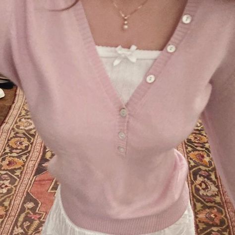 Pink Sweater Outfit Coquette, Pink Sweater Coquette, Comfy Winter Outfits Coquette, Light Pink Sweater Outfit, Pink Sweater Outfit, Pink Outfits Aesthetic, Coquette Sweater, Winter Bunny, Luxury Stuff