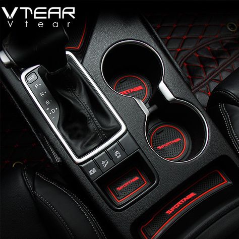 Vtear For kx5 kia sportage 3 2017 2018 accessories gate slot mat anti-slip pad Cup Mat Interior decoration styling Rubber mats Kia Sportage Accessories, Kia Accessories, Kia Sportage 2017, Rubber Mats, Kid Friendly Travel Destinations, Kid Friendly Trips, Cup Mat, Rubber Mat, Container Organization