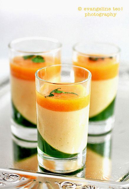 Apricot Sauce, Shot Glass Desserts, Panna Cotta Recipe, Japanese Dessert, Fancy Desserts, French Pastries, Plated Desserts, Mini Desserts, Beautiful Food