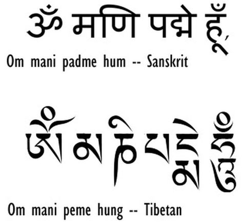 The Most Famous Mantra: Om Mani Padme Hum Buddhism Tattoo, Tibetan Tattoo, Drawing Mandala, Tibetan Mantra, Mantra Tattoo, Buddhist Tattoo, Yoga Tattoos, Sanskrit Tattoo, Buddhist Mantra