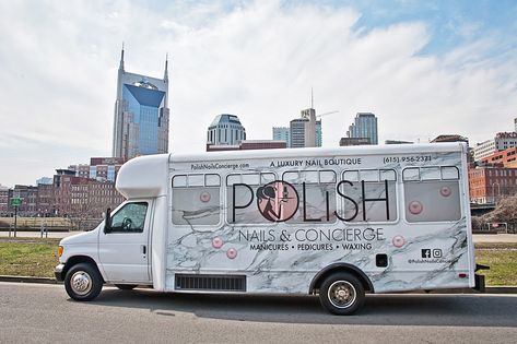 Mobile Nail Salon, Mobile Fashion Truck, Mobile Hair Salon, Mobile Beauty Salon, Nail Boutique, Mobile Spa, Mobile Nails, Hair And Nail Salon, Natural Nail Care