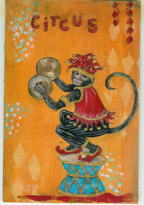 Cymbal Monkey, Circus Graphics, Monkey With Cymbals, Clip Art Animals, Circus Cat, Circus Illustration, Circus Monkey, Animals Monkey, Circus Vintage