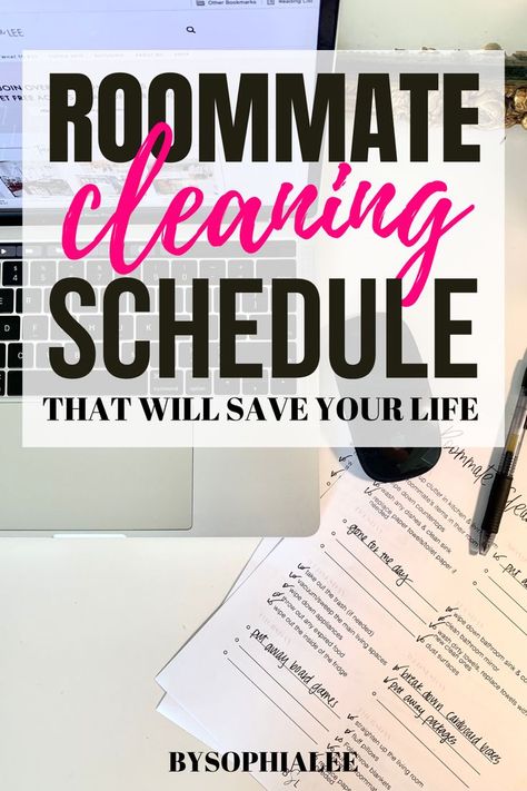 The roommate cleaning schedule will take your cleaning game to the next level. No more awkwardly having to ask your roommate to clean up after themselves, or feeling like you're the only one who ever cleans. I've got you! Chore List For Roommates, Chore Chart For College Roommates, College Dorm Cleaning Schedule, College Cleaning Schedule, Chore Chart For Roommates College Apartments, Roommate Cleaning Chart, Chore Chart For Adults Roommates, Dorm Room Cleaning Schedule, Roommate Chore Chart Cleaning Schedules