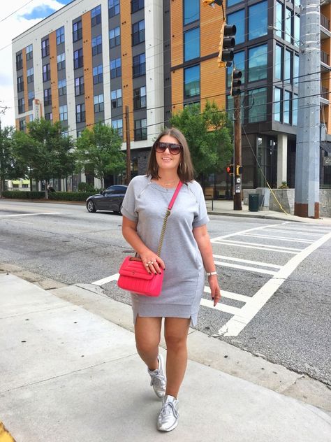 20 WAYS TO WEAR SNEAKERS WITH DRESSES • Julia Marie B Body On Dress With Sneakers, Dress And Sneakers Outfit Plus Size, Best Sneakers To Wear With Dresses, Casual Summer Outfits With Sneakers, Dress With Tennis Shoes Outfits, Summer Outfit With Sneakers, Dresses With Sneakers Outfit, Dresses And Sneakers Outfit, Summer Dress With Sneakers