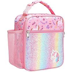 Bagseri Kids Lunch Box Girls - Insulated Kids Lunch Bag for Girls Portable Reusable Toddler Lunch Cooler Bag for School, Water-resistant Lining（Glitter Unicorn,Pink） #ad Unicorn Lunch, Lunch Bag For Kids, Lunch Box Cooler, Toddler Lunches, Bag For School, Glitter Unicorn, Best Lunch Bags, Lunch Cooler, Kids Lunch Bags