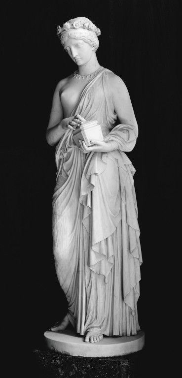 John Gibson 1790-l866 | Pandora - 1860. Marble.  Victorian & Albert Museum, London Pandora Goddess, Pandora Greek, Lady Lever Art Gallery, John Gibson, First Human, Roman Gods, Ancient Sculpture, Mythology Art, National Art