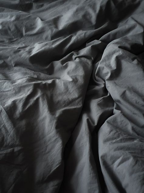 #Grey #pillow #bed #bedtime #duvet #aesthetic #dark #night #vintage Grey Sheets Aesthetic, Pillow Aesthetic Dark, Grey Bed Sheets Aesthetic, Sleep Aesthetic Dark, Grey Bedding Aesthetic, Duvet Aesthetic, Credence Aesthetic, Bedtime Aesthetic, Dark Grey Bedding