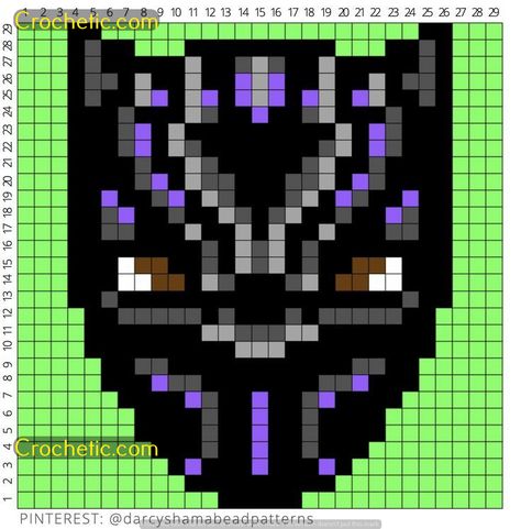 Wicked Rainbow Weave: Maxi Skirt Crochet Grid Design Black Panther Pixel Art Grid, Black Panther Cross Stitch, Black Panther Perler Beads, Black Panther Pattern, Maxi Skirt Crochet, Magic Pixels, Black Panther Drawing, Blouse Free Pattern, Crochet C2c Pattern