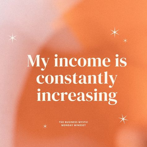 [Monday Mindset] My income is constantly increasing. 📈💸 Cash flow on fleek! It's so exciting to witness my income steadily climbing. This growth isn't just about numbers; it's a reflection of the effort I'm putting in and the value I'm bringing. It fuels a sense of security and freedom, allowing me to pursue more opportunities and dreams. This increase isn't by chance, though. It's a result of consistent work, learning, and adapting. Here's to keeping the momentum going and inspiring o... 20k Monthly Income, My Income Is Constantly Increasing, Monday Mindset, Increase Income, 2025 Vision, Cash Flow, Dream Life, 6 Months, Climbing