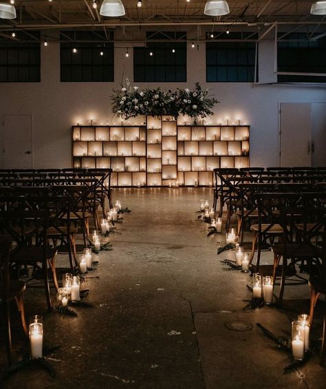 Traditional Wedding Theme, Candle Backdrop, Candle Lit Ceremony, Candlelit Wedding, Wedding Alters, Ceremony Candles, Wedding Altars, Wedding Ceremony Backdrop, Indoor Ceremony