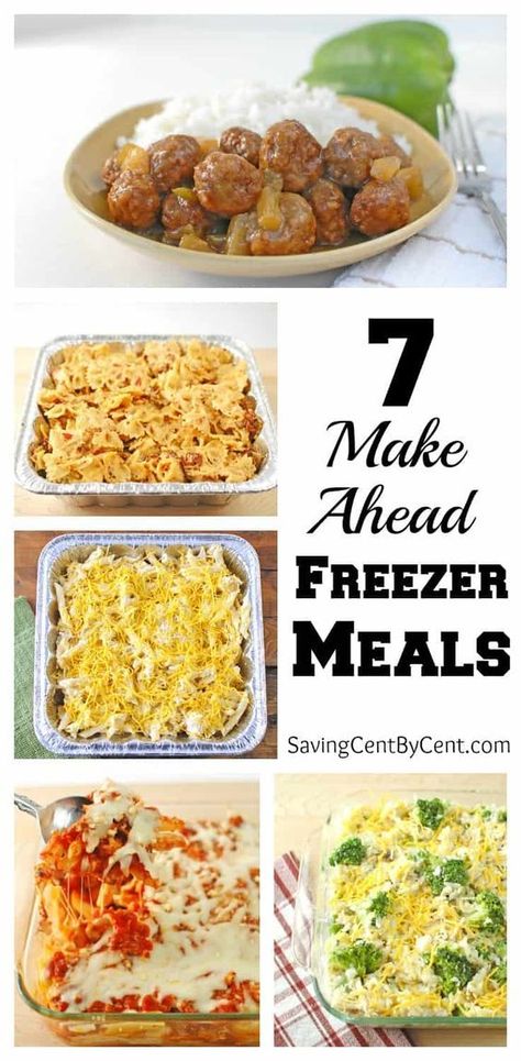 Freezer Casseroles, Freeze Ahead Meals, Casserole To Freeze, Freezer Dinners, Freezer Friendly Meals, Freezable Meals, Freezer Meal Planning, Make Ahead Freezer Meals, Healthy Freezer Meals