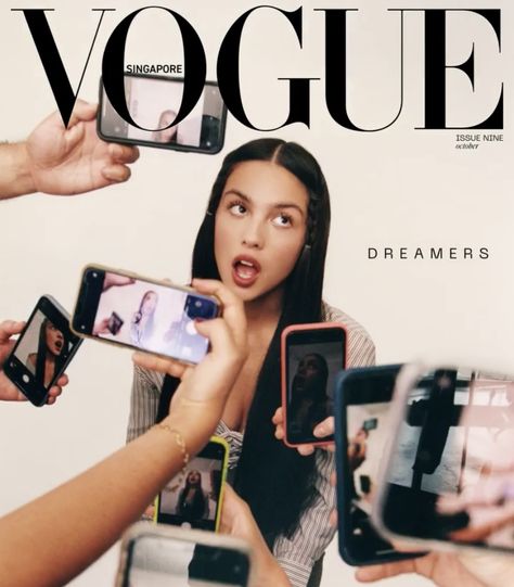 Olivia Rodrigo Vogue, Vogue Singapore, Shots Ideas, Creative Shot, Vogue Covers, Vogue Magazine, Teenage Dream, Fun At Work, Olivia Rodrigo