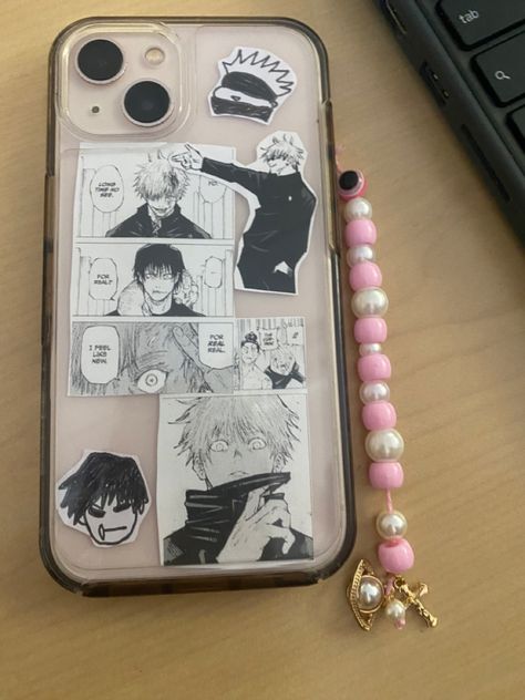 Jjk Phone Case, Gojo Phone Case, Jujutsu Kaisen Phone Case, Phonecase Ideas, Anime Phone Cases, Manga Phone Case, Iphone 13 Cases, Phone Case Ideas, Clear Phone Case Design